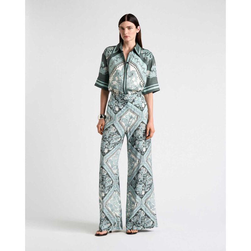 Cue Ornate Tile Wide Leg Pant image number 3